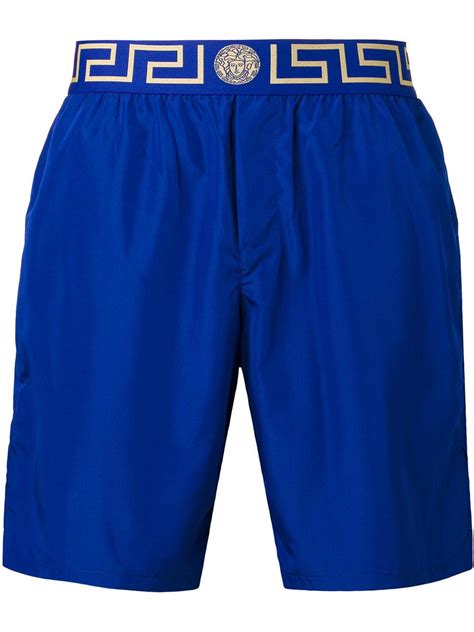 versace men's greek key swim trunks|Versace Greca Medusa Swim Trunks .